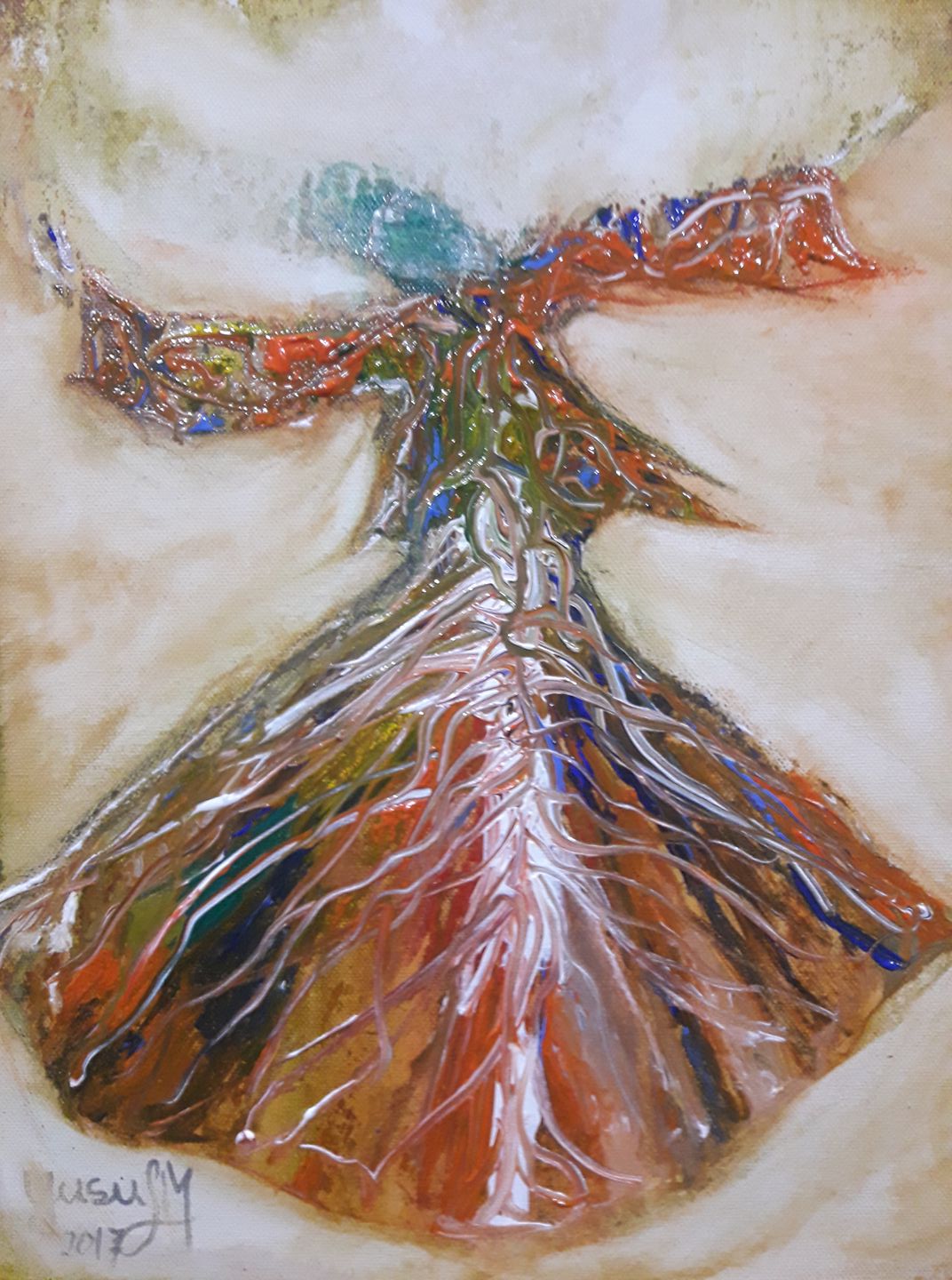 2017, Acrylic, 50x30 cm